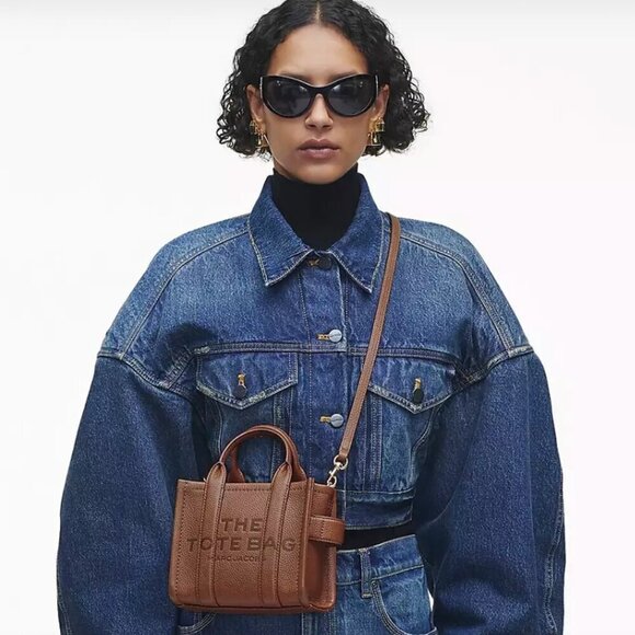 NWT! NEW! Marc Jacobs The Tote Leather Mini Crossbody -6 Colors - Picture 15 of 16